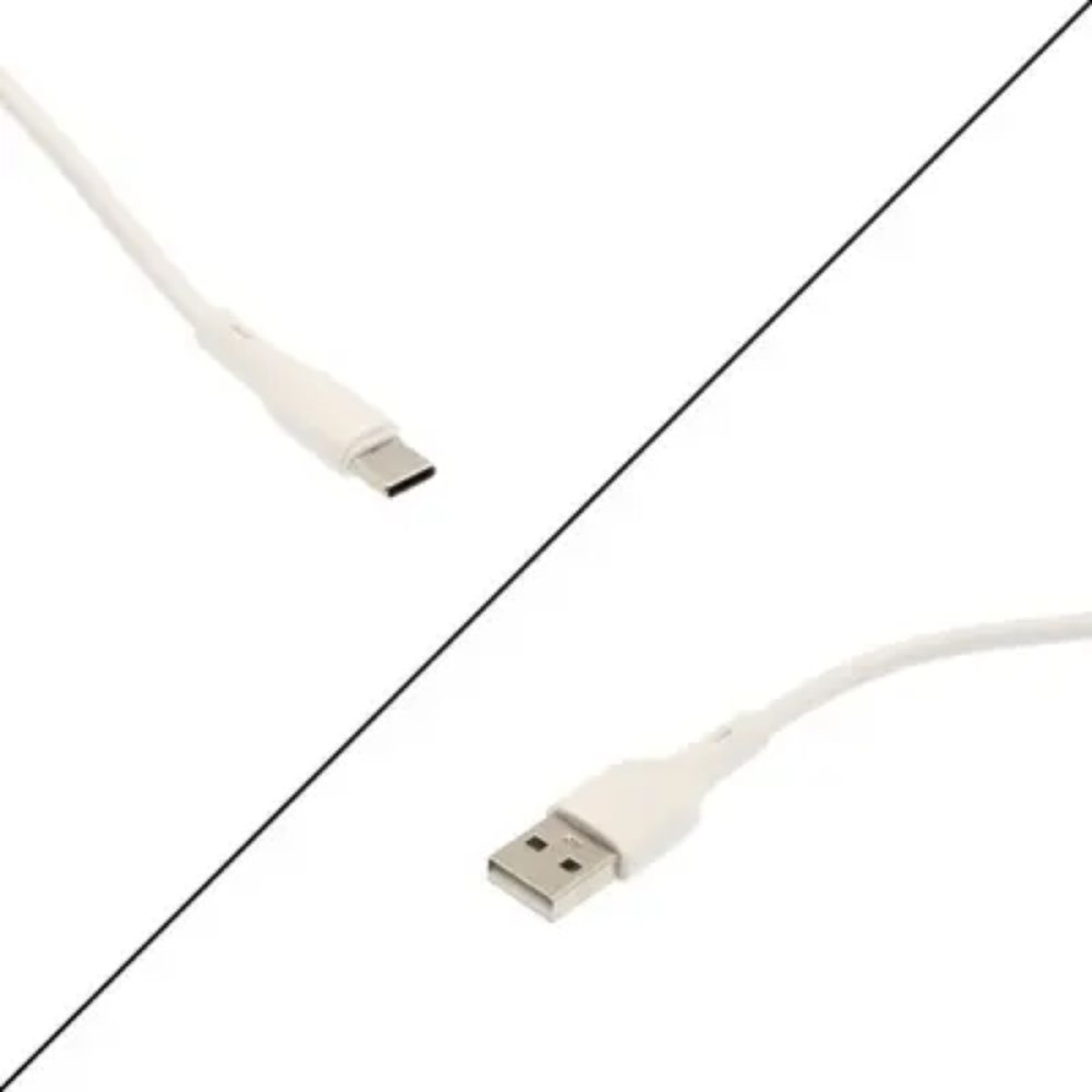 Καλώδιο φόρτισης και μεταφοράς δεδομένων USB to Type C 2.4Α KLGO S-187 λευκό