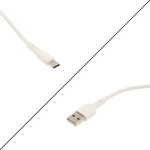 Καλώδιο φόρτισης και μεταφοράς δεδομένων USB to Type C 2.4Α KLGO S-187 λευκό
