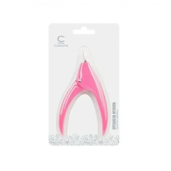 Κόφτης τεχνητών νυχιών QZ-R006 13×7.4 cm – Acrylic Nail Clipper Cosmofan ροζ