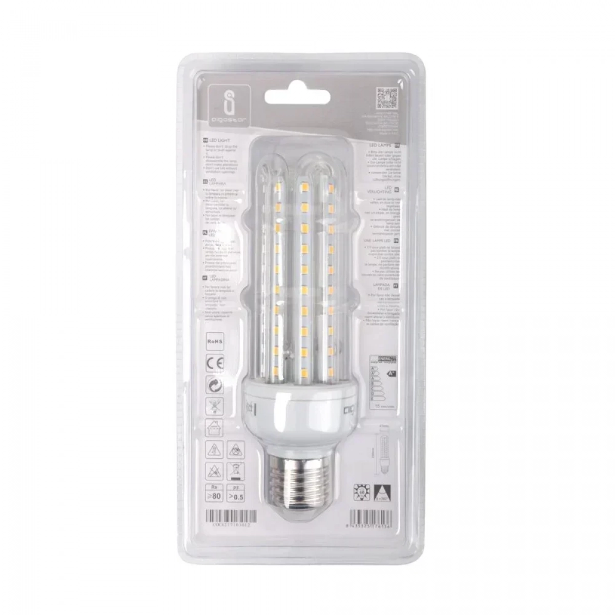 Λάμπα LED 4U E27 15W 3000K Aigostar