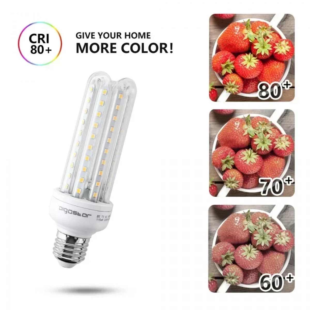Λάμπα LED 4U E27 15W 3000K Aigostar
