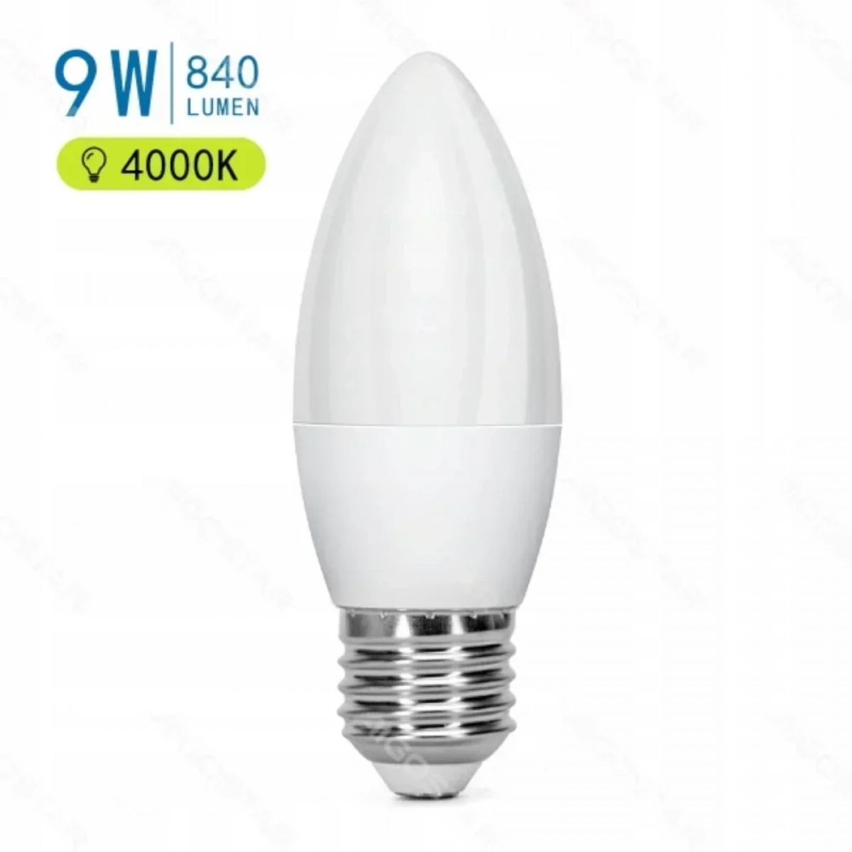 Λάμπα LED C37 E27 9W 4000Κ Aigostar