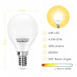 Λάμπα LED G45 E14 4,9W 4000Κ Aigostar