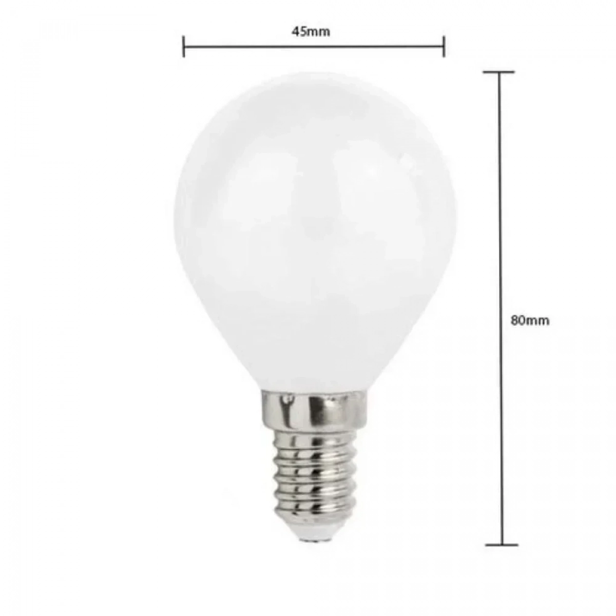 Λάμπα LED G45 E14 6W 3000K Aigostar