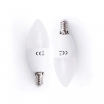 Λάμπες 2τμχ LED C37 E14 7W 3000K Aigostar