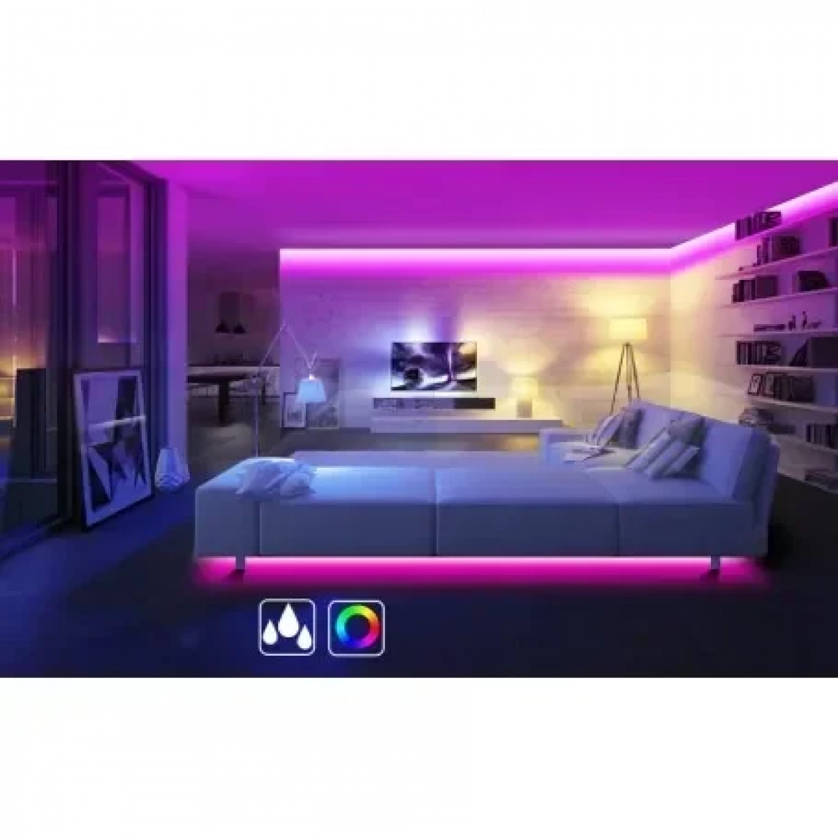 LED Ταινία με RGB Φωτισμό και Τηλεχειριστήριο 2835