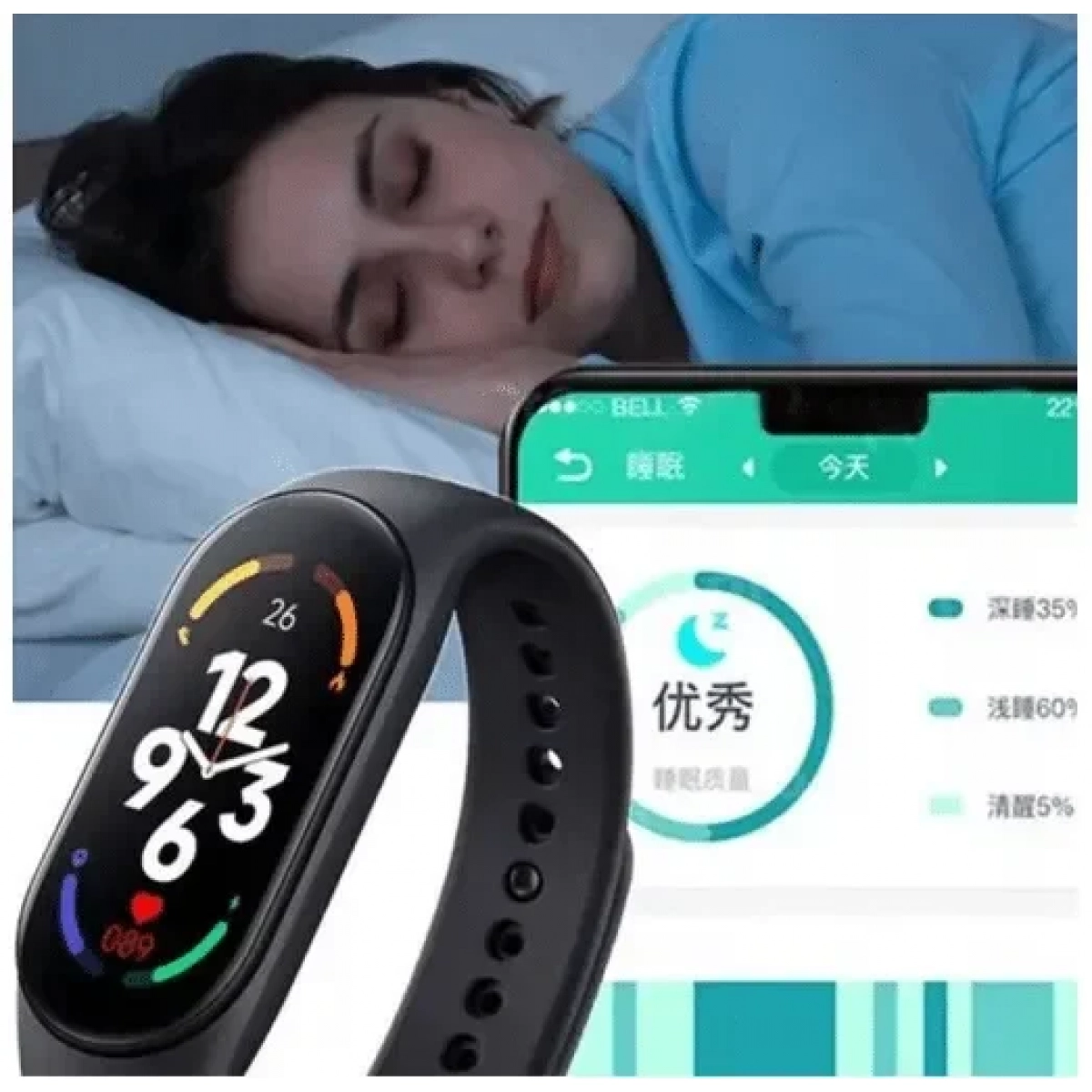 M8 Activity Tracker με Παλμογράφο Ροζ - Image 3