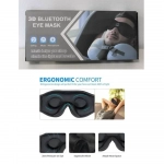 Μάσκα Ύπνου 3D ΒΤ με Ενσωματωμένα Ακουστικά - Photo1