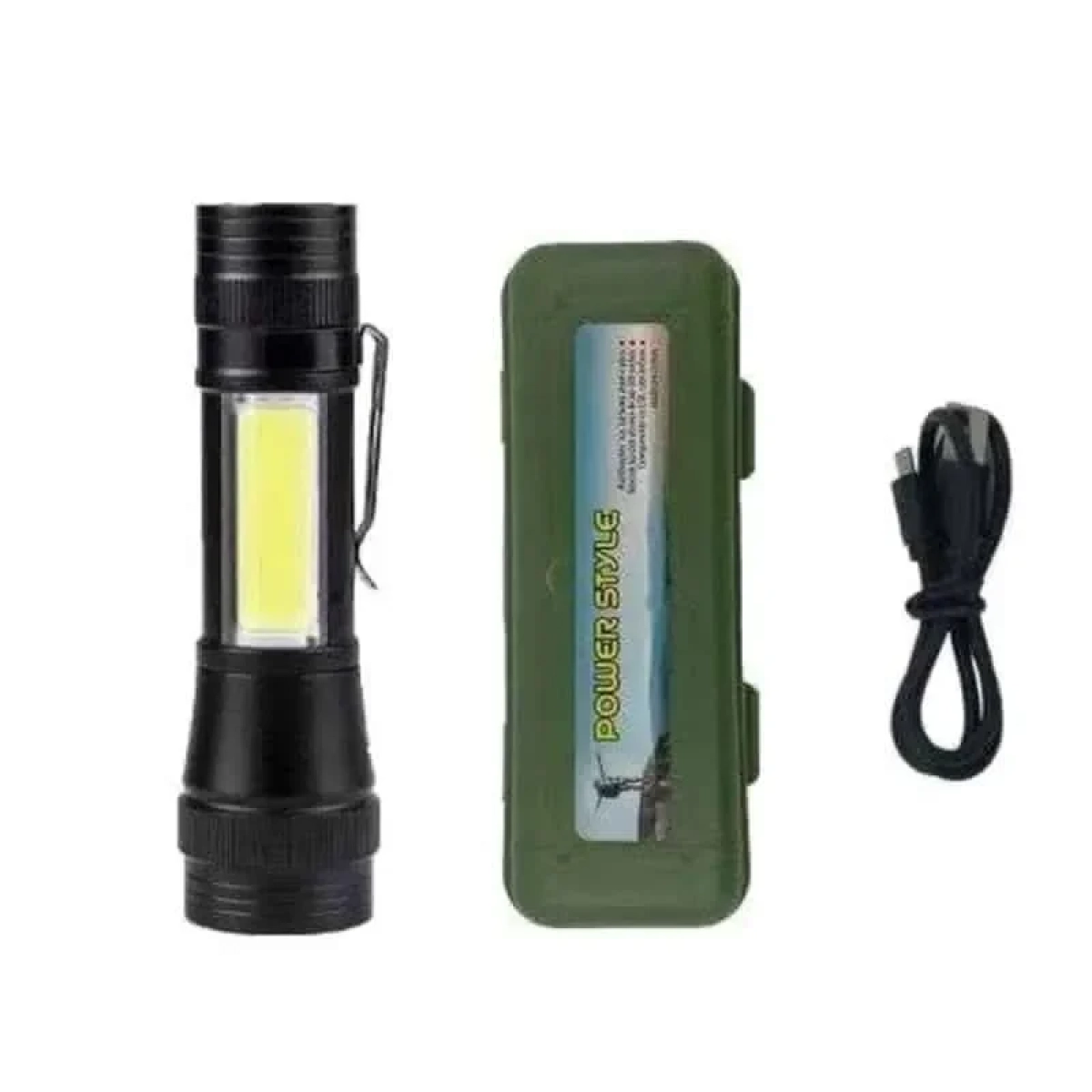 Μίνι Φακός LED Αλουμινίου USB Επαναφορτιζόμενος Αδιάβροχος FA-8800