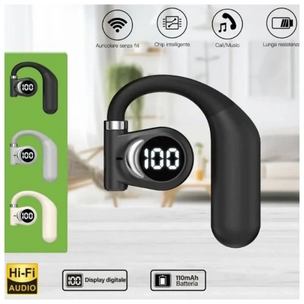 MSL-15 In-ear Bluetooth Handsfree Ακουστικό - Γκρι - Photo1