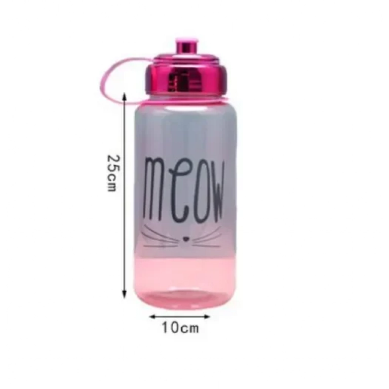 Παγούρι νερού 1000ml 10x25cm 21272 ροζ - διάφανο