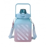Παγούρι νερού με ιμάντα μεταφοράς 1200ml 23246 γαλάζιο - ροζ