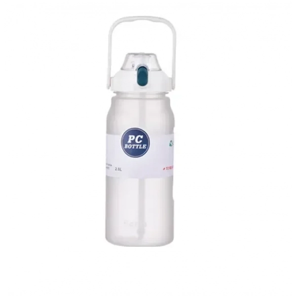 Παγούρι νερού με καπάκι και χερούλι 2000ml 23260 λευκό