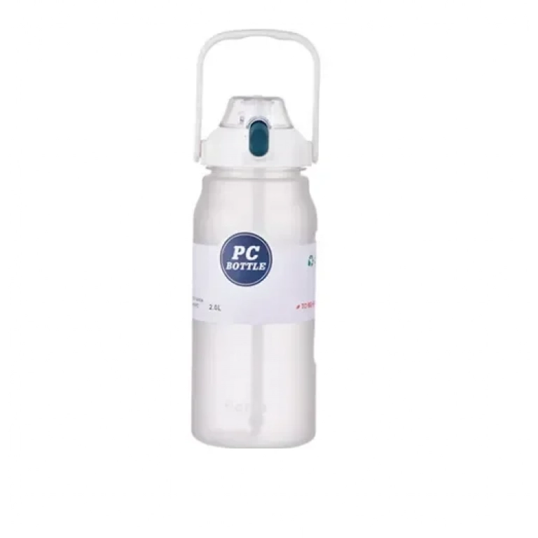 Παγούρι νερού με καπάκι και χερούλι 2000ml 23260 λευκό
