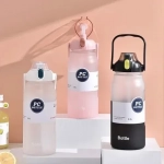 Παγούρι νερού με καπάκι και χερούλι 2000ml 23260 λιλά - Image 2