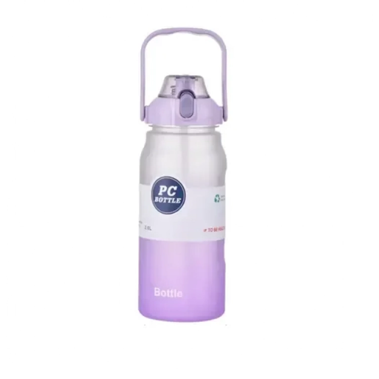 Παγούρι νερού με καπάκι και χερούλι 2000ml 23260 λιλά