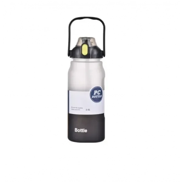 Παγούρι νερού με καπάκι και χερούλι 2000ml 23260 μαύρο