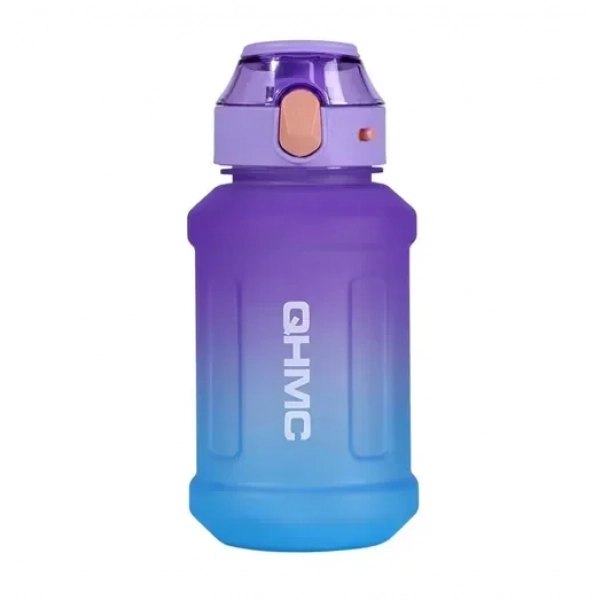 Παγούρι νερού με καπάκι και καλαμάκι 1300ml 23261 μπλε - μωβ