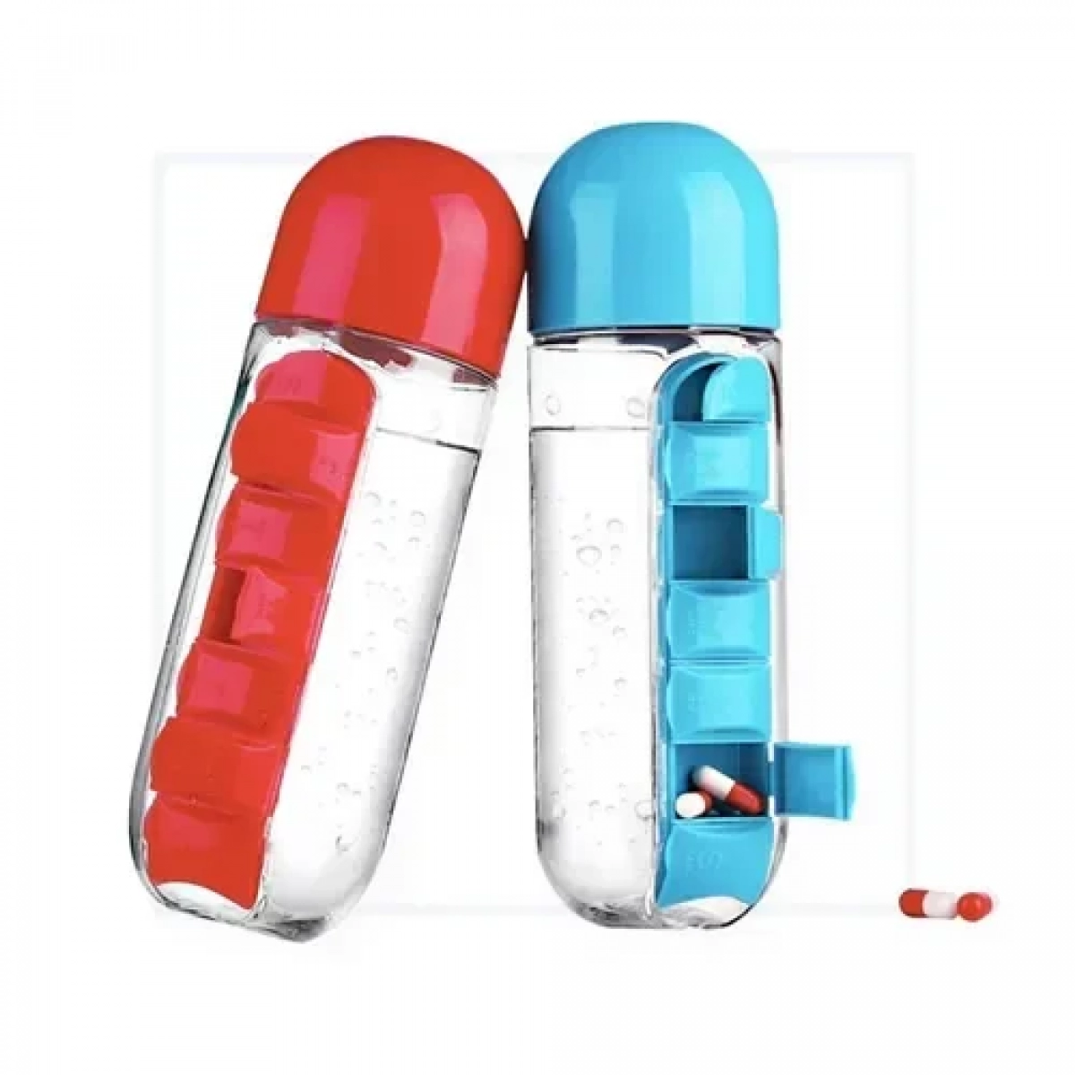 Παγούρι με Ενσωματωμένες Θήκες – Κίτρινο 600ml 23269 - Image 3