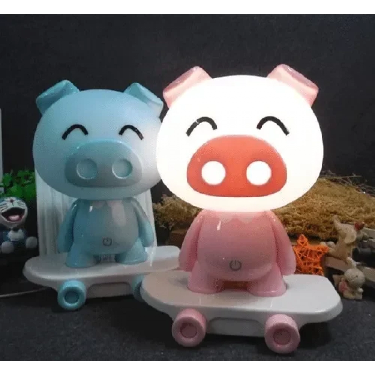 Παιδικό επιτραπέζιο φωτιστικό – πορτατίφ 28cm 97409 ροζ - Image 2