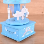 Παιδικό καρουζέλ μονόκερος με ήχο 21x12x12 cm 98444 μπλε - Image 3