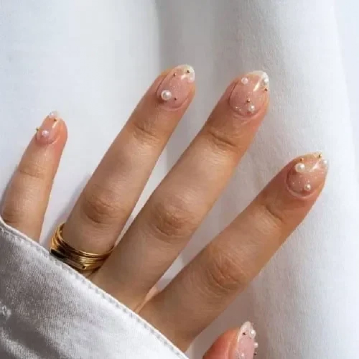 Λευκές Διακοσμητικές Πέρλες 3mm για Nail Art A5968