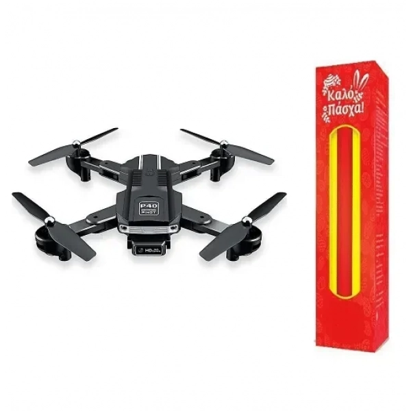 PIHOT P40 Plus 2 Dual Lens 4K HD + ESC Lens Drone Black και ΔΩΡΟ η λαμπάδα