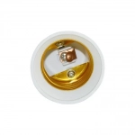 Πλαστικός Αντάπτορας από E14 σε E27 - Λευκό Χρώμα