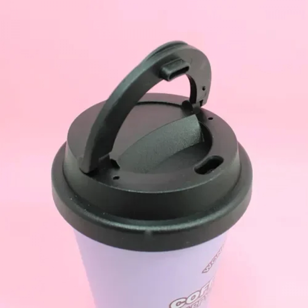 Ποτήρι ροφημάτων με καπάκι 450ml 22x8.5cm 21240 - μωβ - Image 2