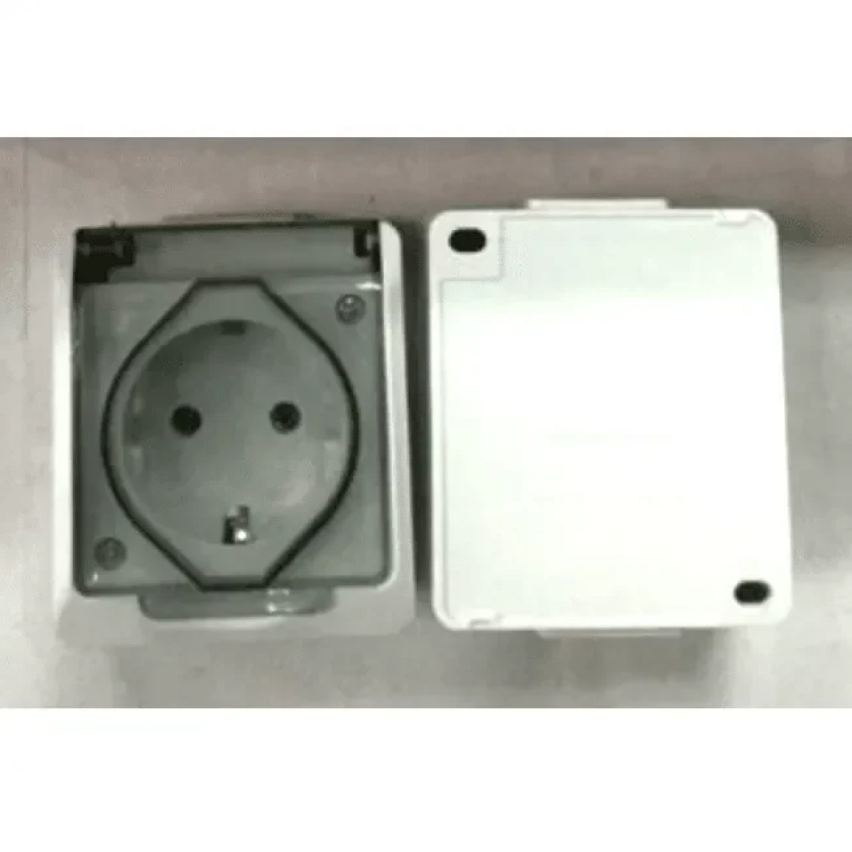 Πρίζα Σούκο Με Καπάκι Water Proof Socket 910 Λευκό