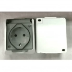 Πρίζα Σούκο Με Καπάκι Water Proof Socket 910 Λευκό