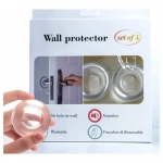 Προστατευτικό Αυτοκόλλητο Τοίχου Πόρτας Διάφανο - 4 τμχ - Photo1