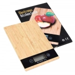 Ψηφιακή Ζυγαριά Κουζίνας 5 Κιλών Ξύλου Μπαμπού 23x16εκ. - Photo1