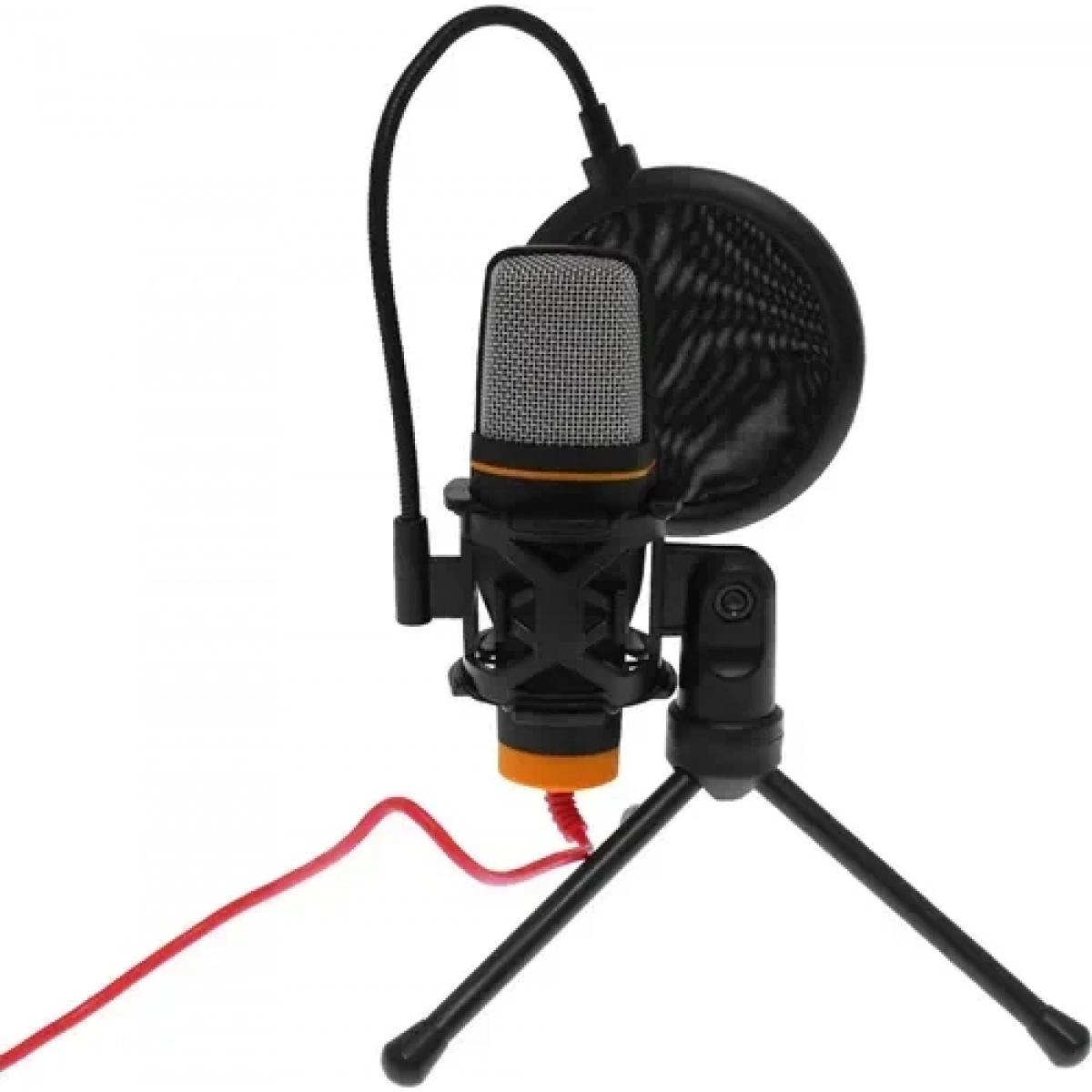 Πυκνωτικό μικρόφωνο 3.5mm τοποθέτηση Shock Mounted/Clip On φωνής Andowl QY-K222 - Image 2