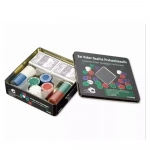 Σετ 100 Μάρκες Poker 50mm / 4gr σε Μεταλλικό Κουτί με 2 Τράπουλες - Photo3