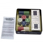Σετ 100 Μάρκες Poker 50mm / 4gr σε Μεταλλικό Κουτί με 2 Τράπουλες - Photo4