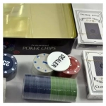 Σετ 100 Μάρκες Poker 50mm / 4gr σε Μεταλλικό Κουτί με 2 Τράπουλες - Photo5