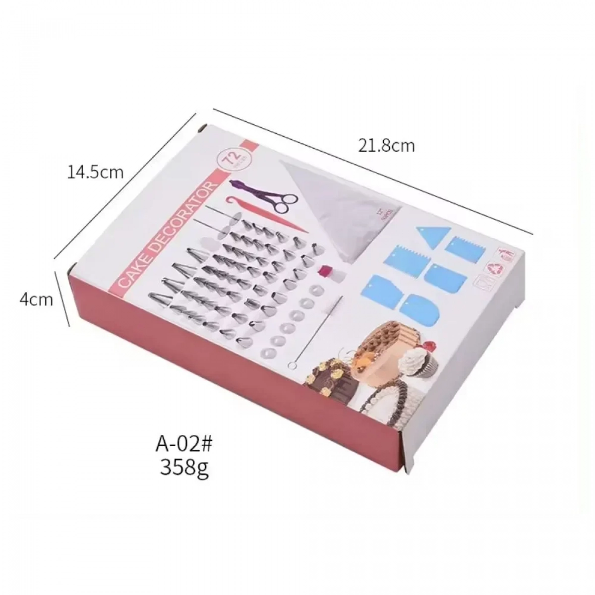 Σετ εργαλείων διακόσμησης Κορνε Ζαχαροπλαστικής 72 τεμ. - Photo6
