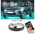 Σετ LED ταινίες RGB Music για κάτω από το αυτοκίνητο Underbody Tube με τηλεχειριστήριο 2 x 90cm και 2 x 120cm 4 τμχ