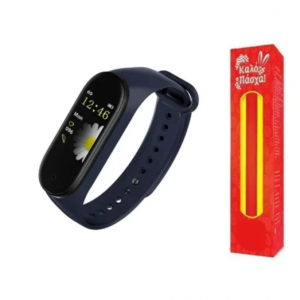Smart Band Ρολόι με Bluetooth – M4 – OEM, σε μπλε χρώμα και ΔΩΡΟ η λαμπάδα