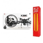 Smart X38C Drone FPV με Κάμερα 720p και Χειριστήριο, Συμβατό με Smartphone και ΔΩΡΟ η λαμπάδα