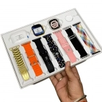 Smartwatch με ακουστικά και 7 διακοσμητικά λουριά 10+1 i20 Ultra Max Suit - Image 3