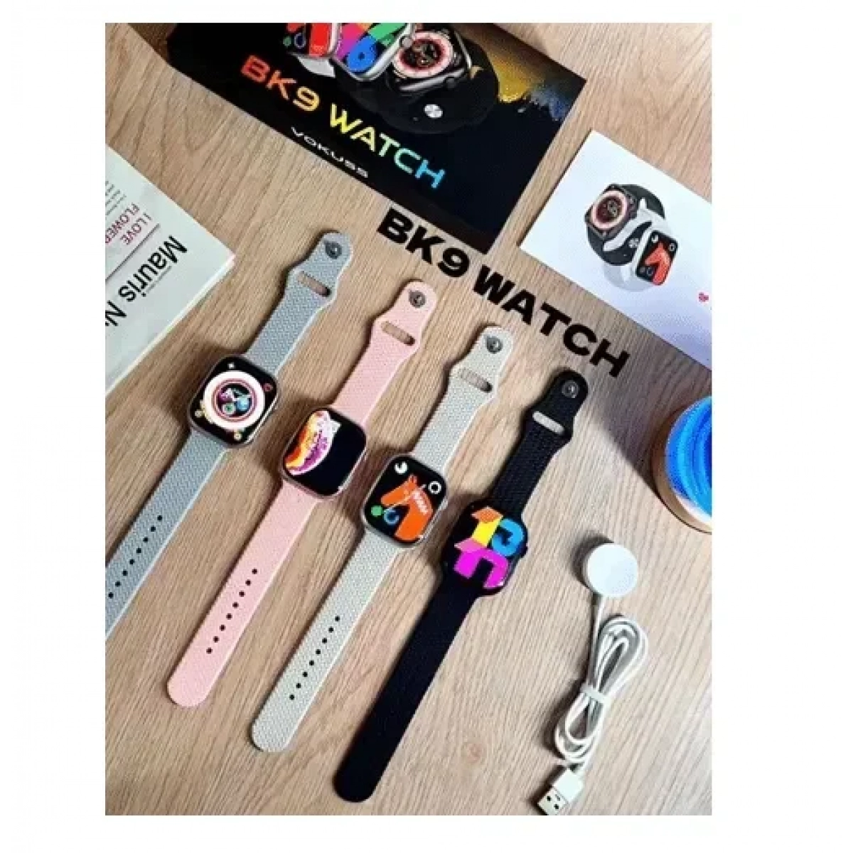 Smartwatch με Bluetooth και αθλητικές λειτουργίες BK9 μαύρο - Image 2