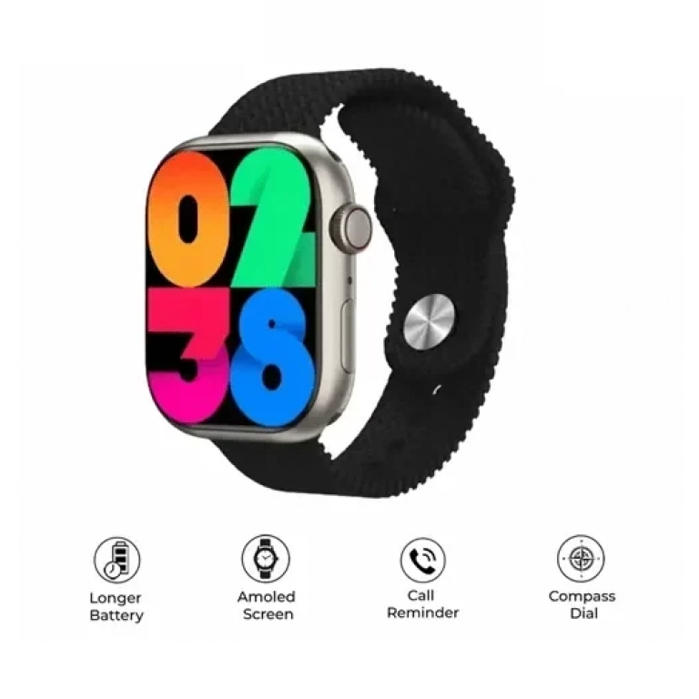 Smartwatch με Bluetooth και αθλητικές λειτουργίες BK9 μαύρο
