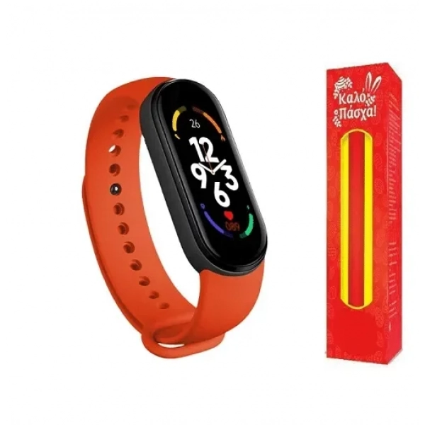 SPM M7 Activity Tracker με Παλμογράφο Πορτοκαλί και ΔΩΡΟ η λαμπάδα
