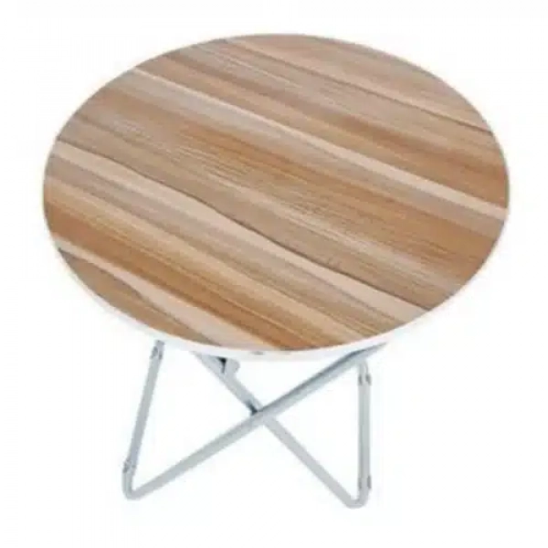 Πτυσσόμενο Στρογγυλό Τραπεζάκι με Σκελετό Αλουμινίου 80x80x75cm SDS-21339