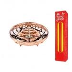 UFO Interactive Aircraft MINI-DRONE Without Radio Control, σε χρυσό χρώμα και ΔΩΡΟ η λαμπάδα