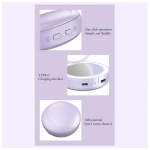 USB Στρογγυλό Power Bank με Φωτιζόμενο Καθρέφτη Μακιγιάζ και Θερμοφόρα Χεριών - Λευκό - Photo5
