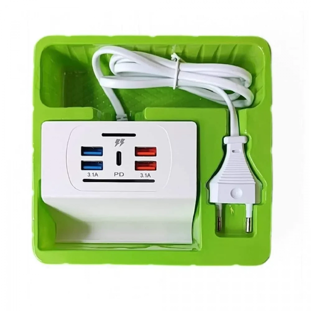 Βάση Φόρτισης με 4 Θύρες USB 3.1Amp + Θύρα Type-C PD - Photo2