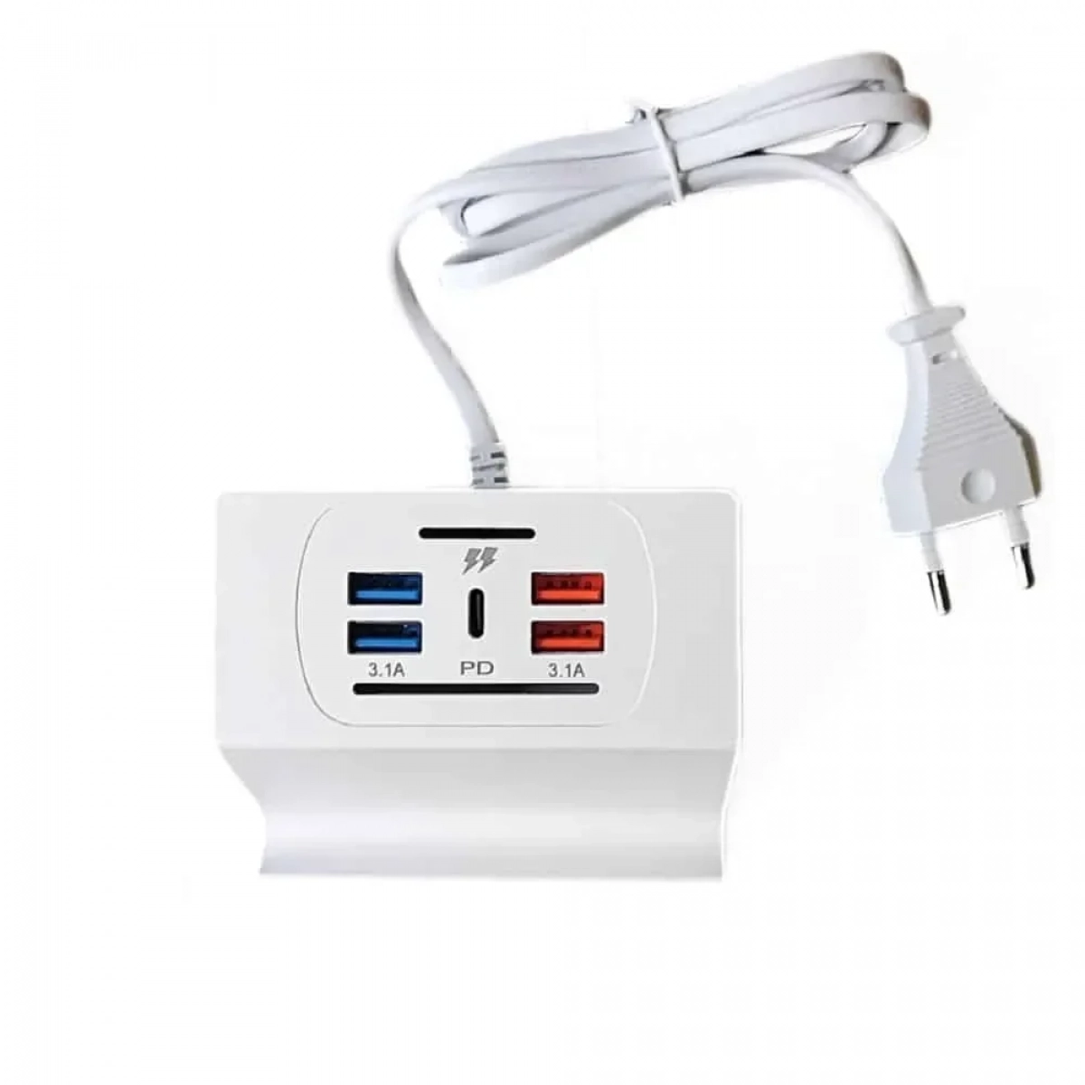 Βάση Φόρτισης με 4 Θύρες USB 3.1Amp + Θύρα Type-C PD - Photo3